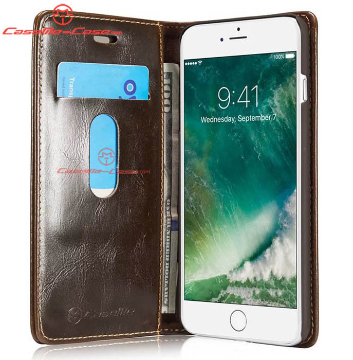 CaseMe 003 iPhone 7 Plus Magnetic Flip Leather Wallet Case