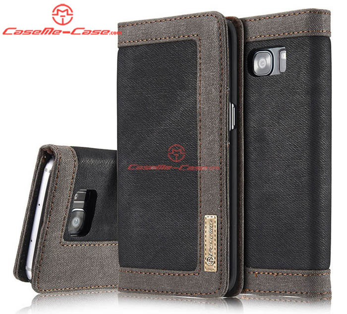 CaseMe 006 Samsung Galaxy S7 Edge Jeans Leather Stand Wallet Case