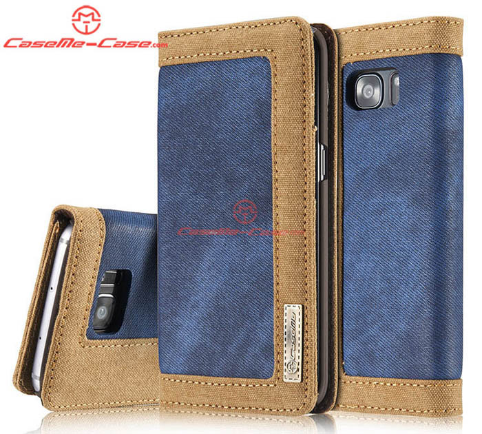 CaseMe 006 Samsung Galaxy S7 Edge Jeans Leather Stand Wallet Case