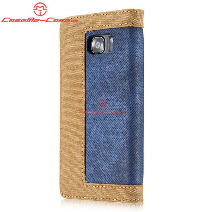 CaseMe 006 Samsung Galaxy S7 Edge Jeans Leather Stand Wallet Case