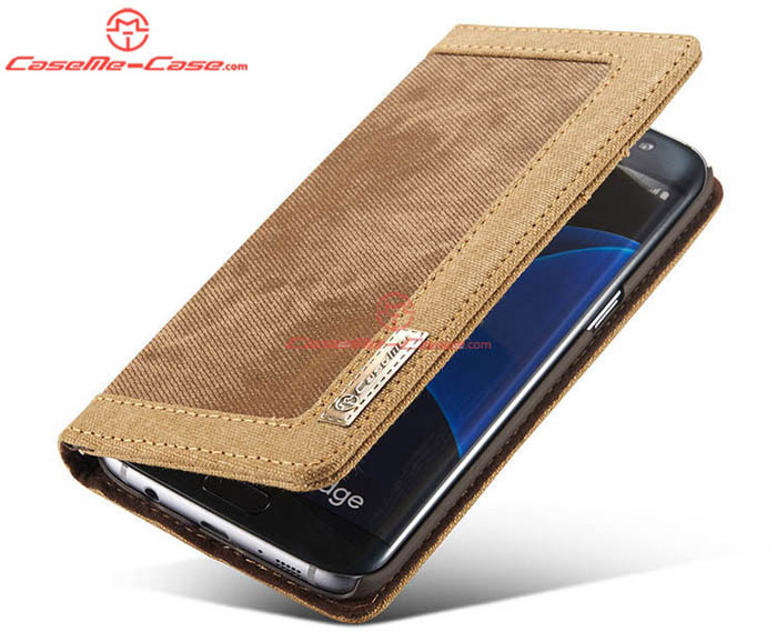 CaseMe 006 Samsung Galaxy S7 Edge Jeans Leather Stand Wallet Case