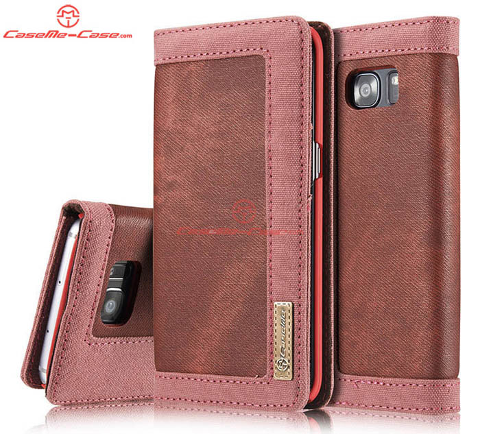 CaseMe 006 Samsung Galaxy S7 Edge Jeans Leather Stand Wallet Case