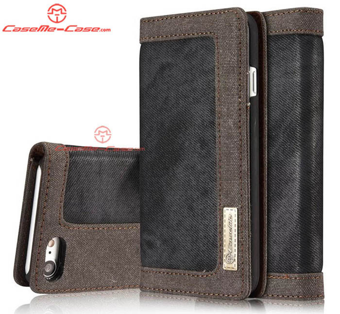 CaseMe 006 iPhone 7 Jeans Leather Stand Wallet Case