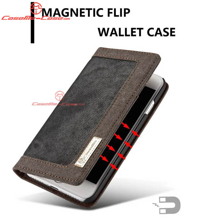 CaseMe 006 iPhone 7 Jeans Leather Stand Wallet Case