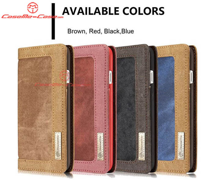 CaseMe 006 iPhone 7 Jeans Leather Stand Wallet Case