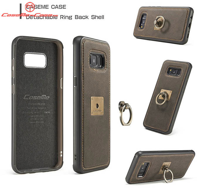 CaseMe Samsung Galaxy S8 Plus Detachable Finger Ring TPU PC Back Cover Case