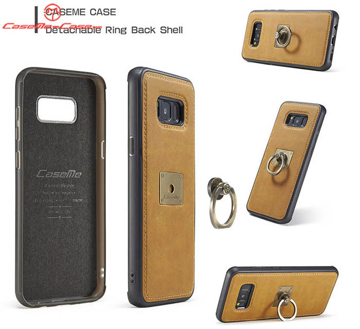 CaseMe Samsung Galaxy S8 Plus Detachable Finger Ring TPU PC Back Cover Case