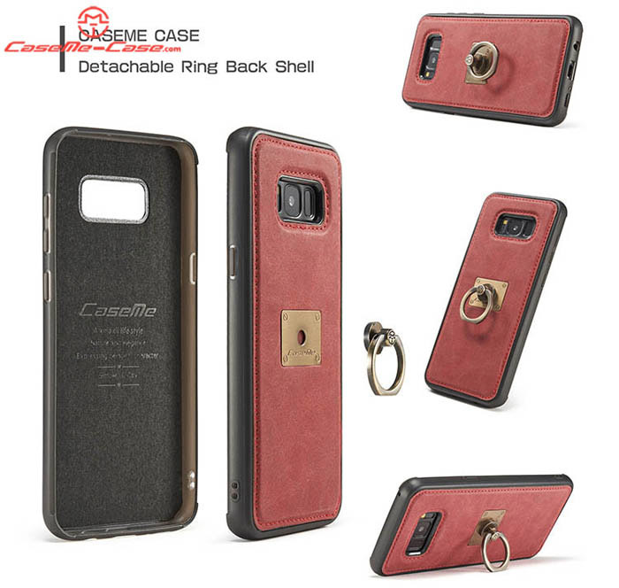 CaseMe Samsung Galaxy S8 Plus Detachable Finger Ring TPU PC Back Cover Case