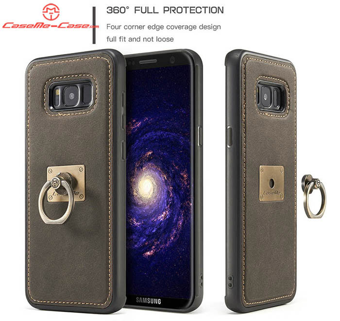 CaseMe Samsung Galaxy S8 Plus Detachable Finger Ring TPU PC Back Cover Case