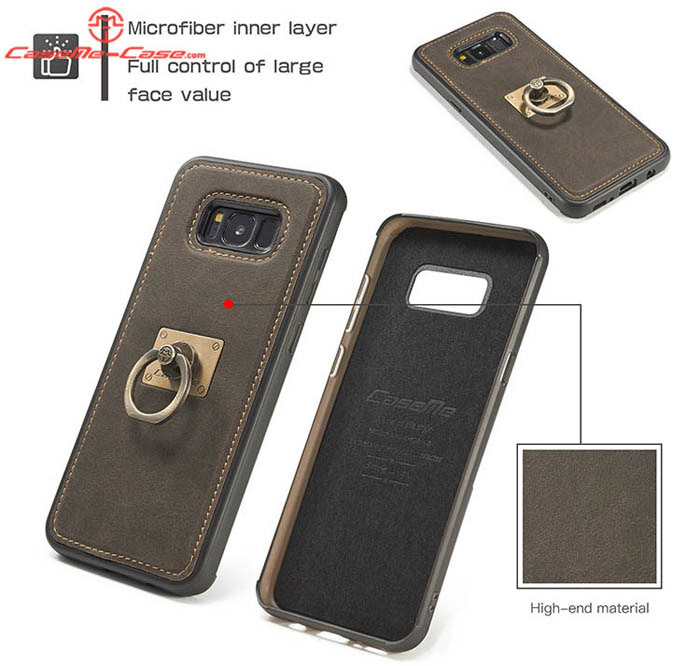 CaseMe Samsung Galaxy S8 Plus Detachable Finger Ring TPU PC Back Cover Case