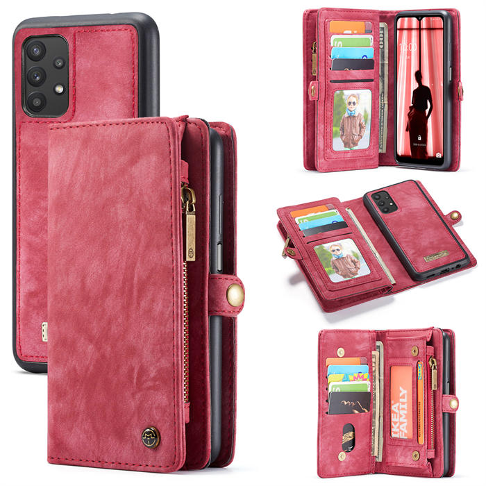 Caseme Samsung Galaxy A32 5g Wallet Magnetic Case Red 8508