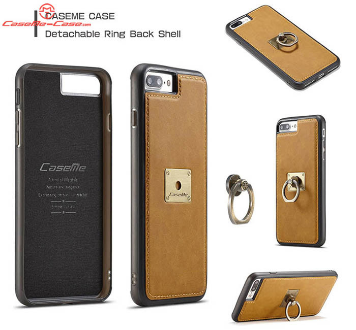 CaseMe iPhone 7 Plus Detachable Finger Ring TPU PC Back Cover Case