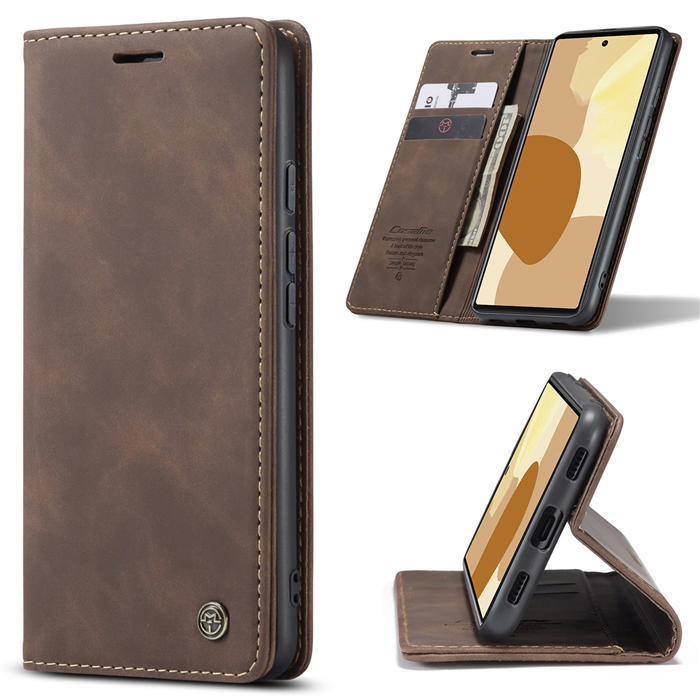 CaseMe Google Pixel 6 Wallet Magnetic Case Coffee