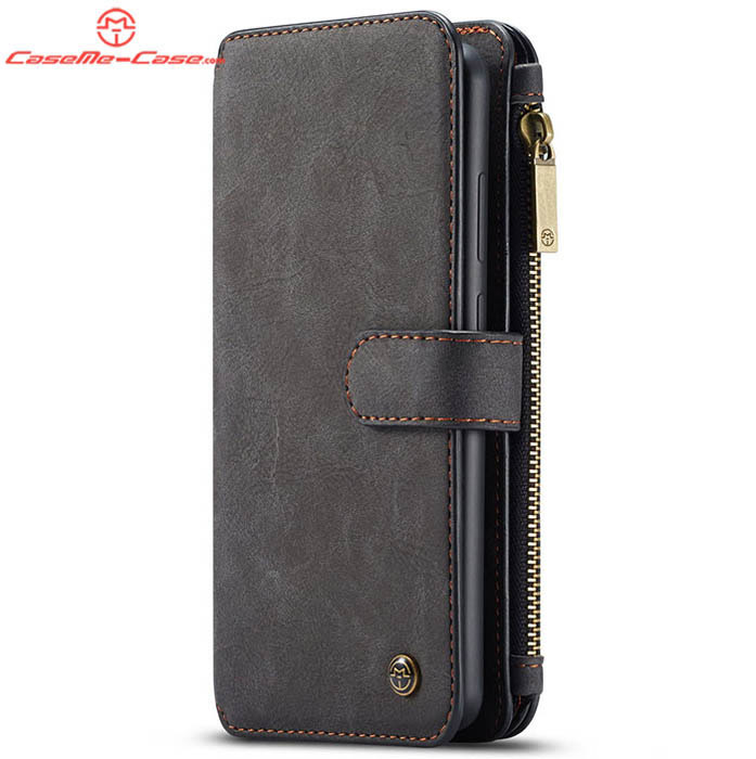 CaseMe Huawei Mate 20 Zipper Wallet Magnetic Detachable 2 in 1 Folio Flip Case