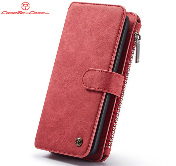 CaseMe Huawei Mate 20 Pro Zipper Wallet Magnetic Detachable 2 in 1 Folio Flip Case