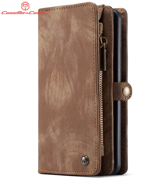 CaseMe Huawei Mate 20 Zipper Wallet Magnetic Detachable 2 in 1 Folio Case