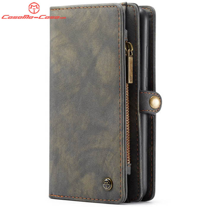 CaseMe Huawei P30 Zipper Wallet Magnetic Detachable 2 in 1 Folio Case