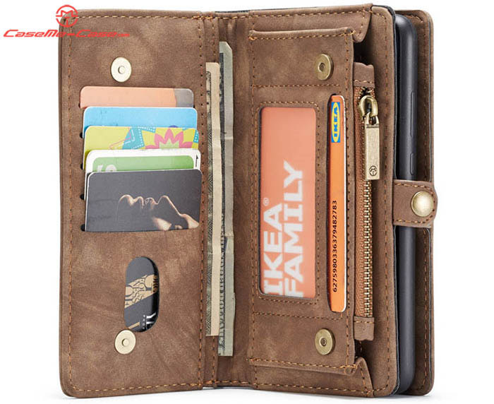 CaseMe Huawei P30 Lite Zipper Wallet Magnetic Detachable 2 in 1 Folio Case