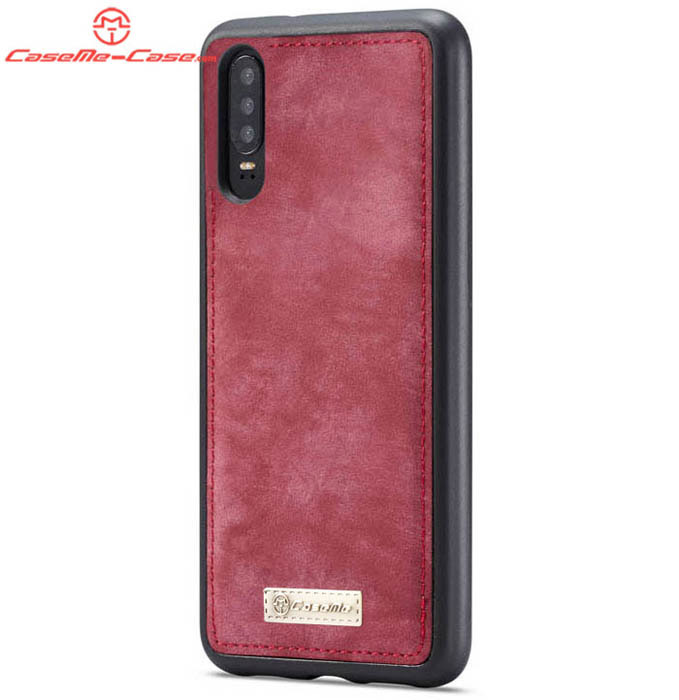 CaseMe Huawei P30 Zipper Wallet Magnetic Detachable 2 in 1 Folio Case