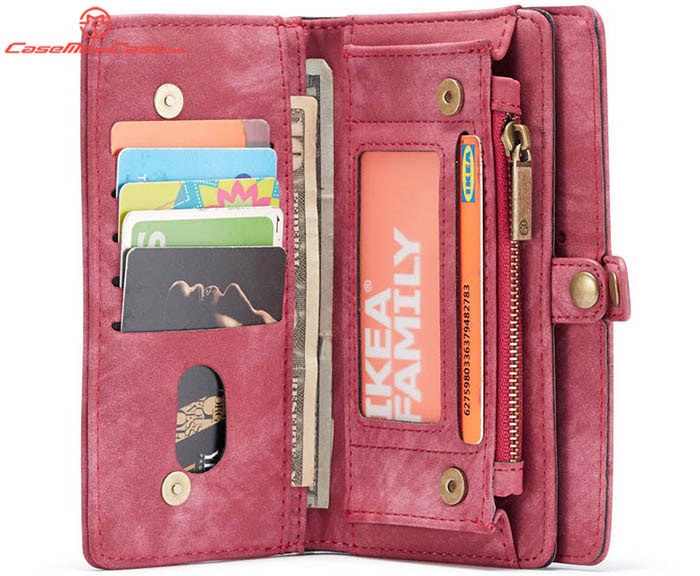 CaseMe Huawei P30 Zipper Wallet Magnetic Detachable 2 in 1 Folio Case