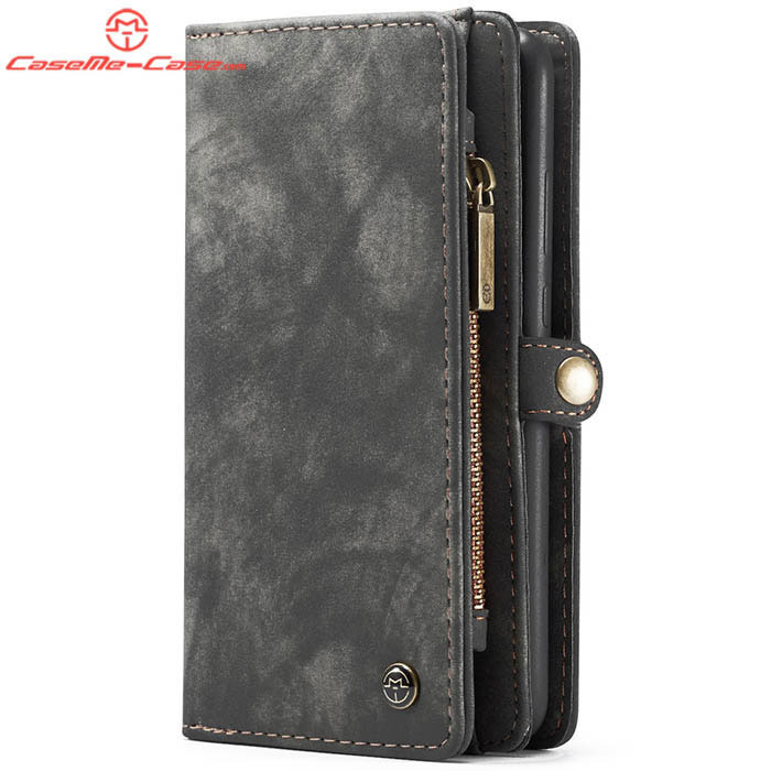 CaseMe Huawei P30 Lite Zipper Wallet Magnetic Detachable 2 in 1 Folio Case