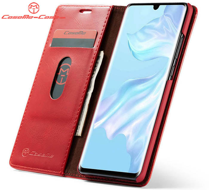 CaseMe Huawei P30 Pro Magnetic Flip Wallet Stand Case