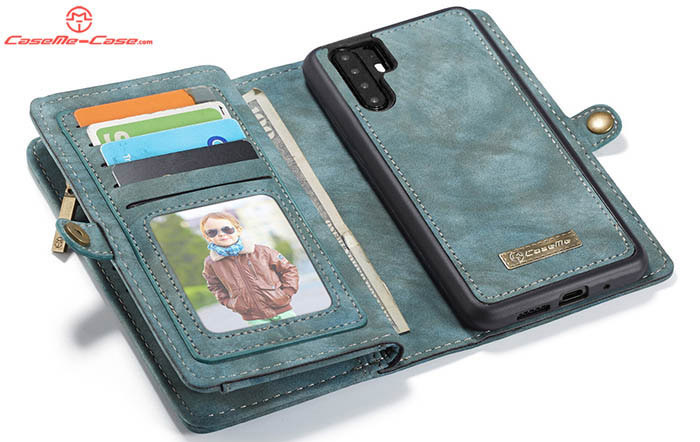 CaseMe Huawei P30 Pro Zipper Wallet Magnetic Detachable 2 in 1 Folio Case