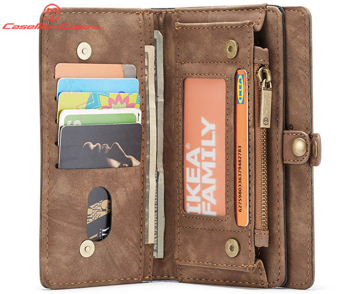 CaseMe Huawei P30 Pro Zipper Wallet Magnetic Detachable 2 in 1 Folio Case