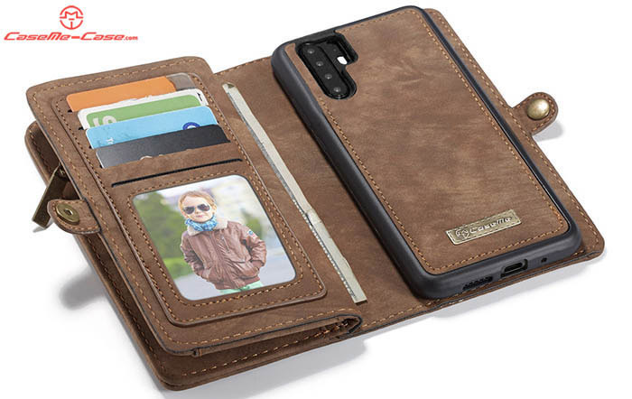 CaseMe Huawei P30 Pro Zipper Wallet Magnetic Detachable 2 in 1 Folio Case