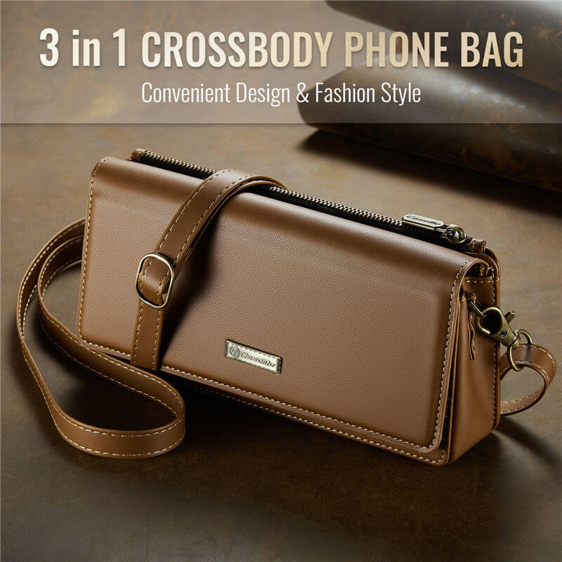 CaseMe 4.0-7.5 inch Phone Bag RFID Blocking Wallet Crossbody Bag