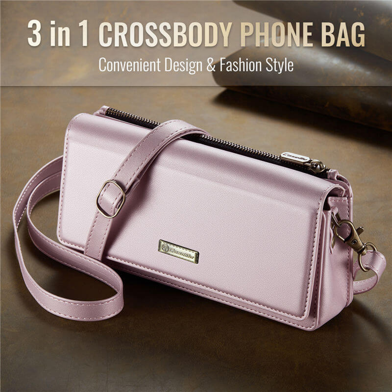 CaseMe 4.0-7.5 inch Phone Bag RFID Blocking Wallet Crossbody Bag