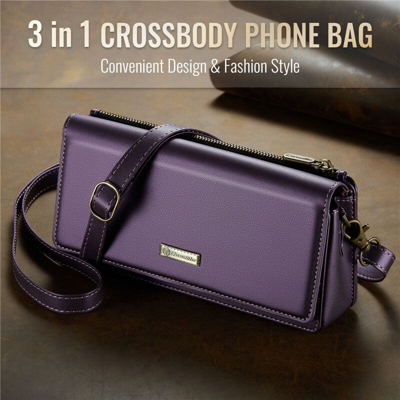 CaseMe 4.0-7.5 inch Phone Bag RFID Blocking Wallet Crossbody Bag