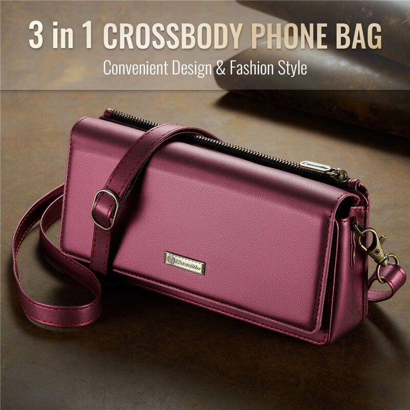 CaseMe 4.0-7.5 inch Phone Bag RFID Blocking Wallet Crossbody Bag