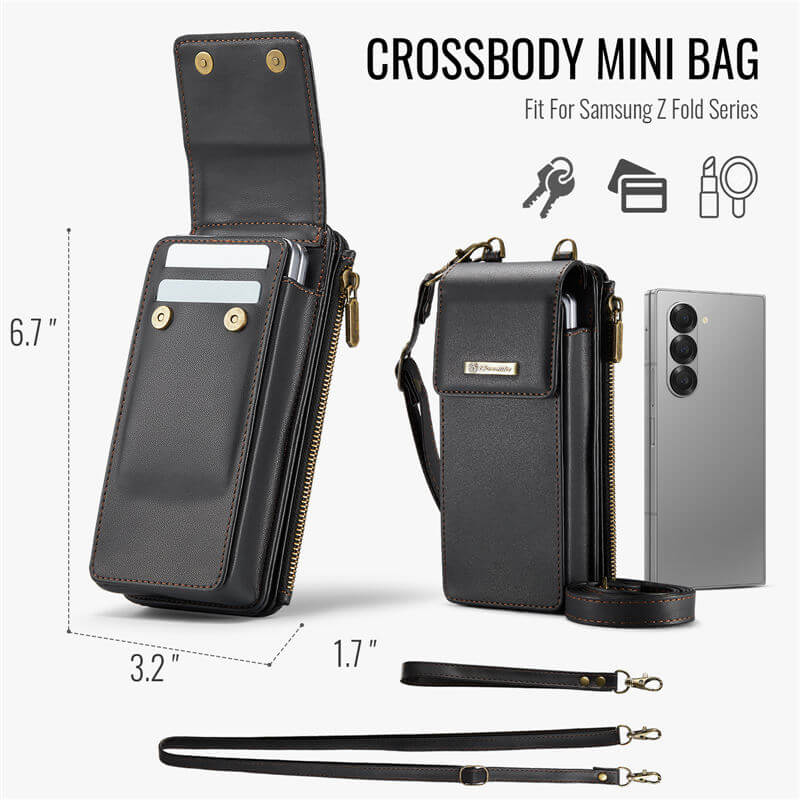 CaseMe Samsung Galaxy Z Fold6 Wallet RFID Blocking Crossbody Bag