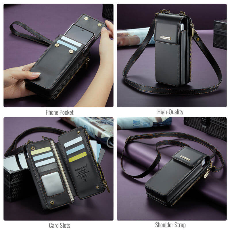 CaseMe Samsung Galaxy Z Fold6 Wallet RFID Blocking Crossbody Bag