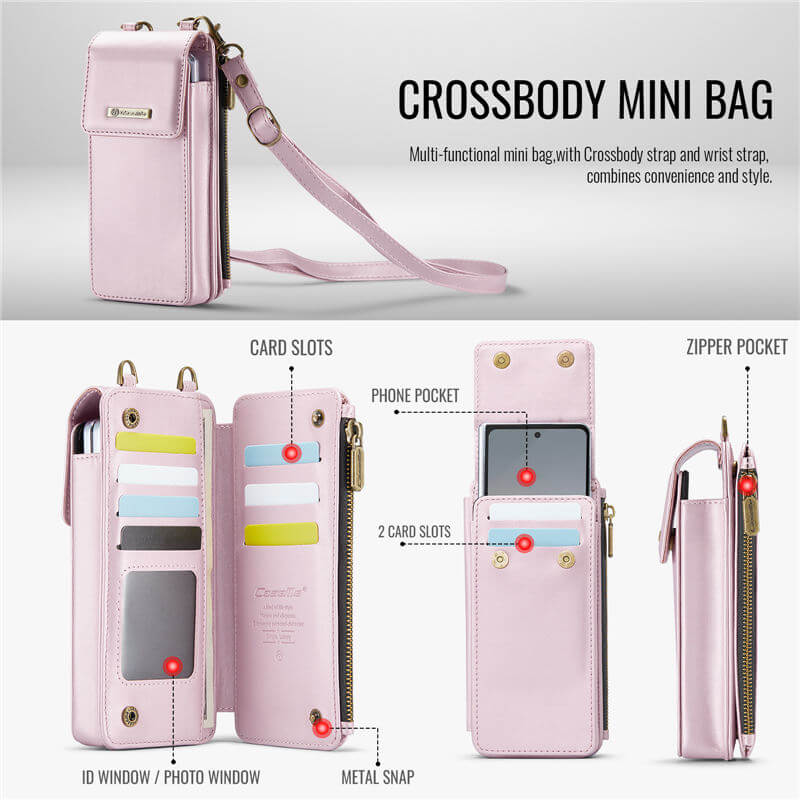 CaseMe Samsung Galaxy Z Fold6 Wallet RFID Blocking Crossbody Bag