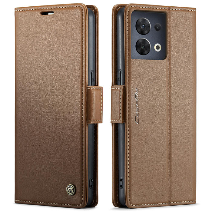 CaseMe OPPO Reno8 5G Wallet RFID Blocking Magnetic Buckle Case