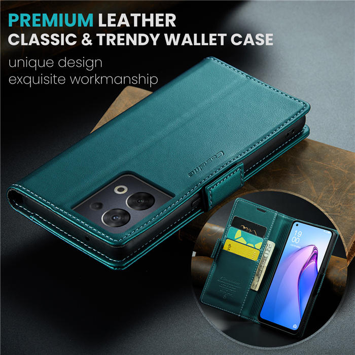 CaseMe OPPO Reno8 5G Wallet RFID Blocking Magnetic Buckle Case