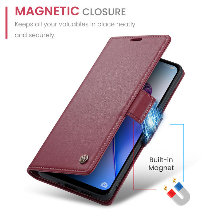 CaseMe OPPO Reno8 5G Wallet RFID Blocking Magnetic Buckle Case