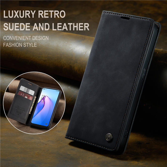 CaseMe OPPO Reno8 5G Wallet Suede Leather Case