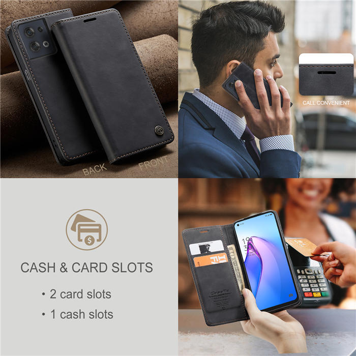 CaseMe OPPO Reno8 5G Wallet Suede Leather Case