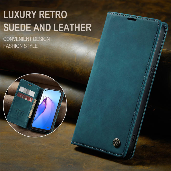 CaseMe OPPO Reno8 5G Wallet Suede Leather Case