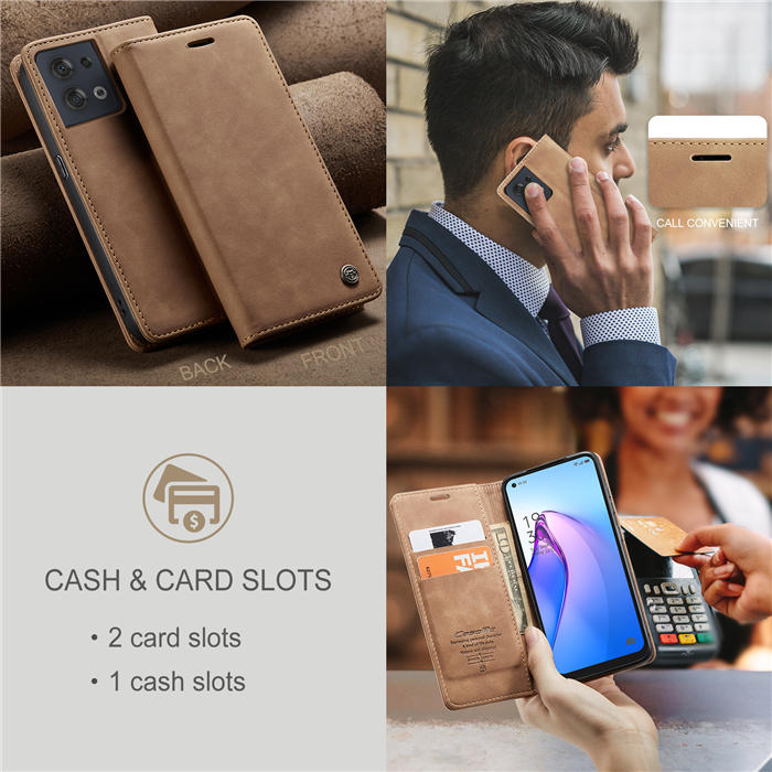 CaseMe OPPO Reno8 5G Wallet Suede Leather Case