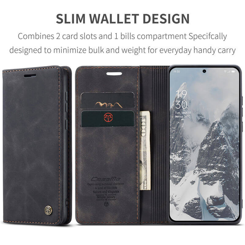 CaseMe OnePlus 13 Wallet Suede Leather Case