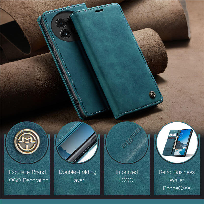 CaseMe OnePlus 13 Wallet Suede Leather Case