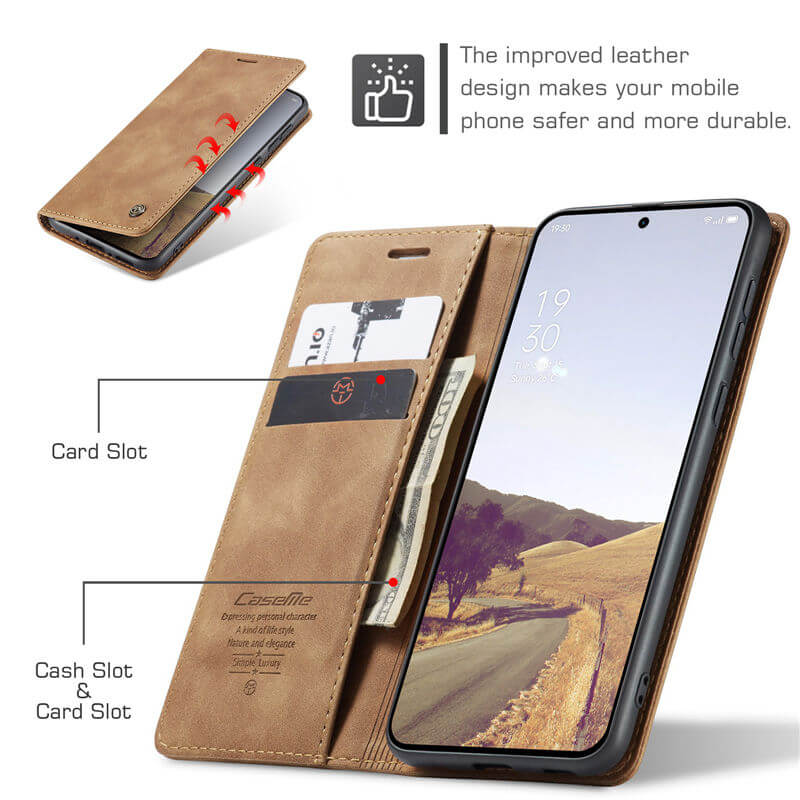 CaseMe OnePlus 13 Wallet Suede Leather Case