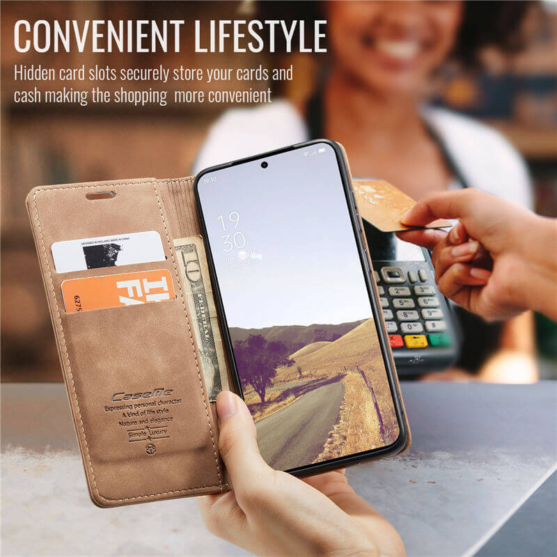 CaseMe OnePlus 13 Wallet Suede Leather Case