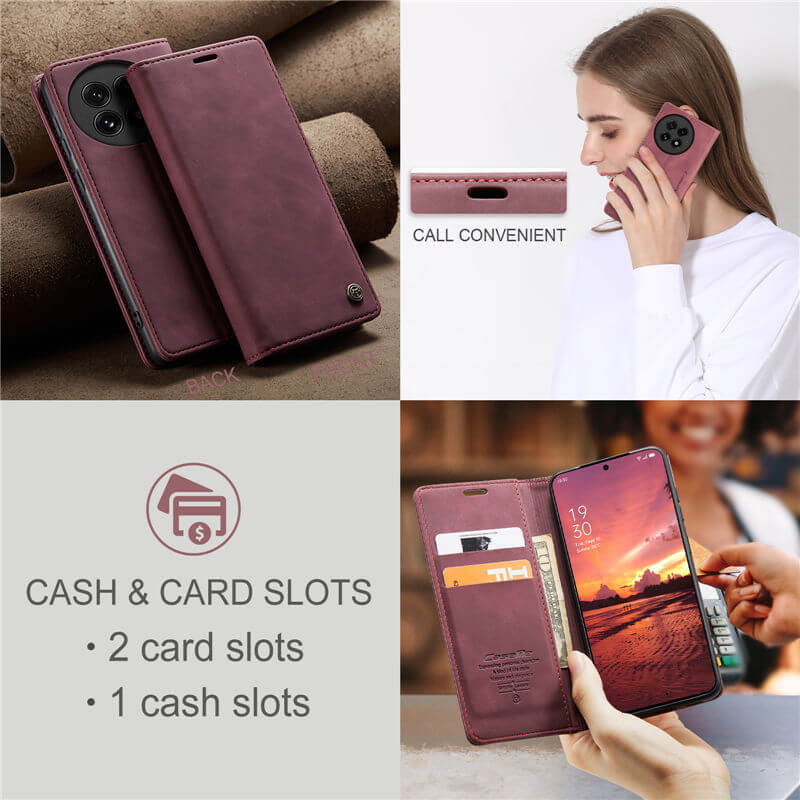 CaseMe OnePlus 13 Wallet Suede Leather Case