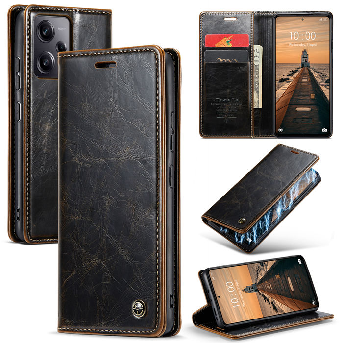 CaseMe Xiaomi POCO X5 Pro 5G Wallet Luxury Case Coffee