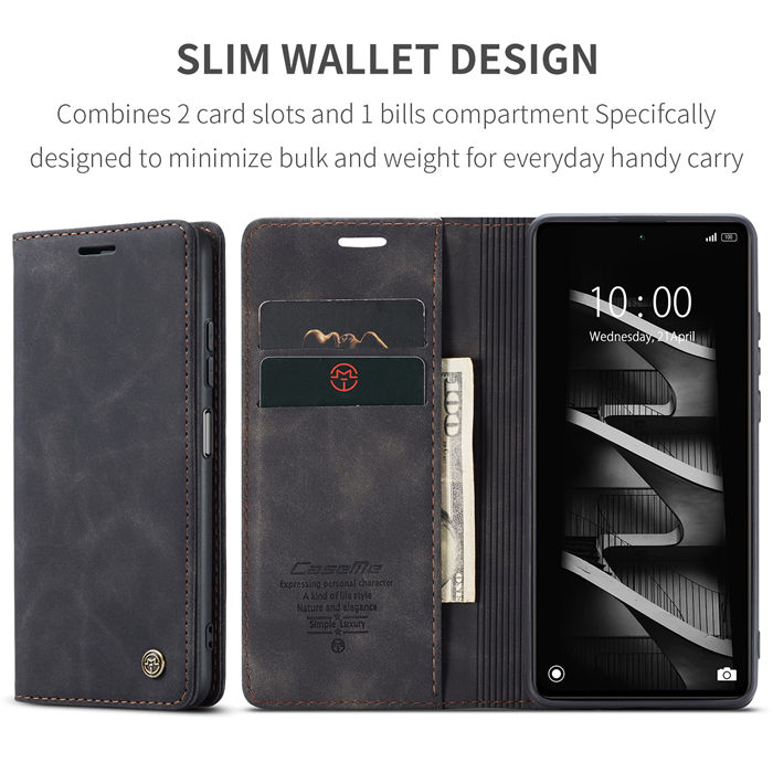 CaseMe Xiaomi POCO X5 Pro 5G Wallet Suede Leather Case